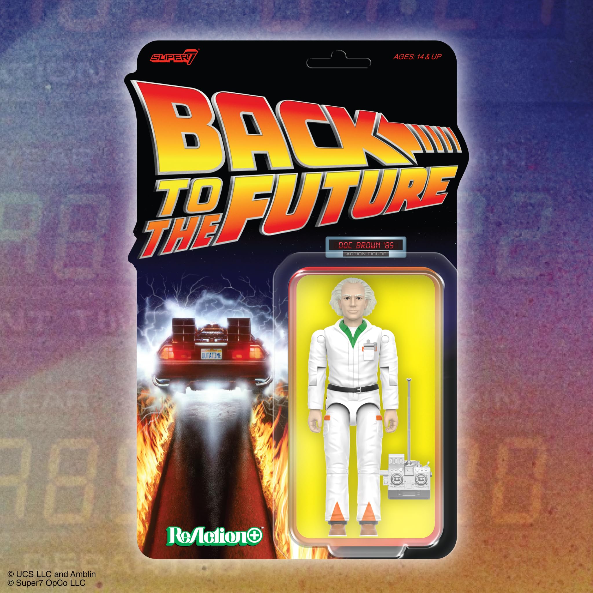 Amazon.com: Super7 Reaction+ Back to the Future Doc Brown (1985