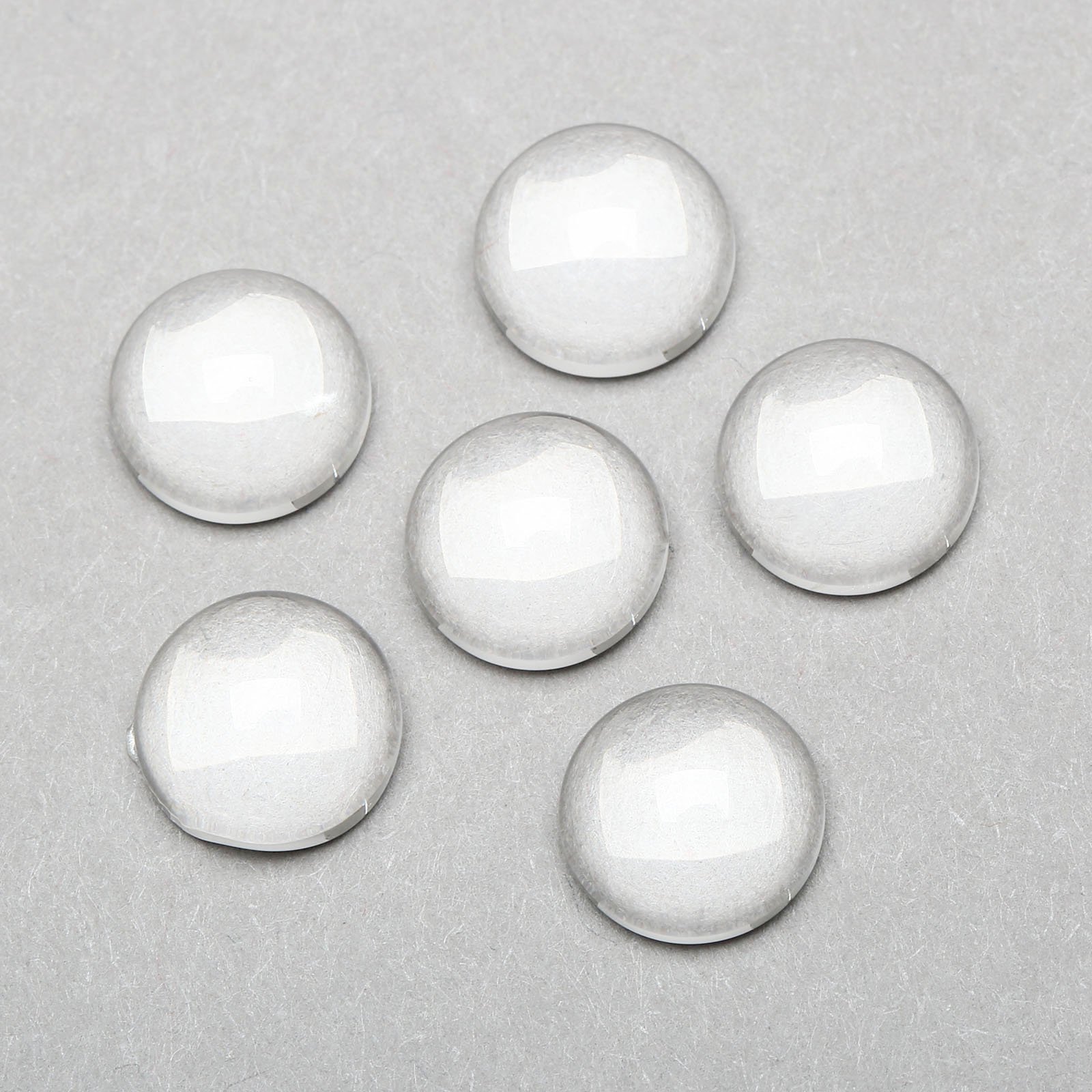 Amazon.co.jp: ガラスカボション 10mm クリアガラス 半球 円形 