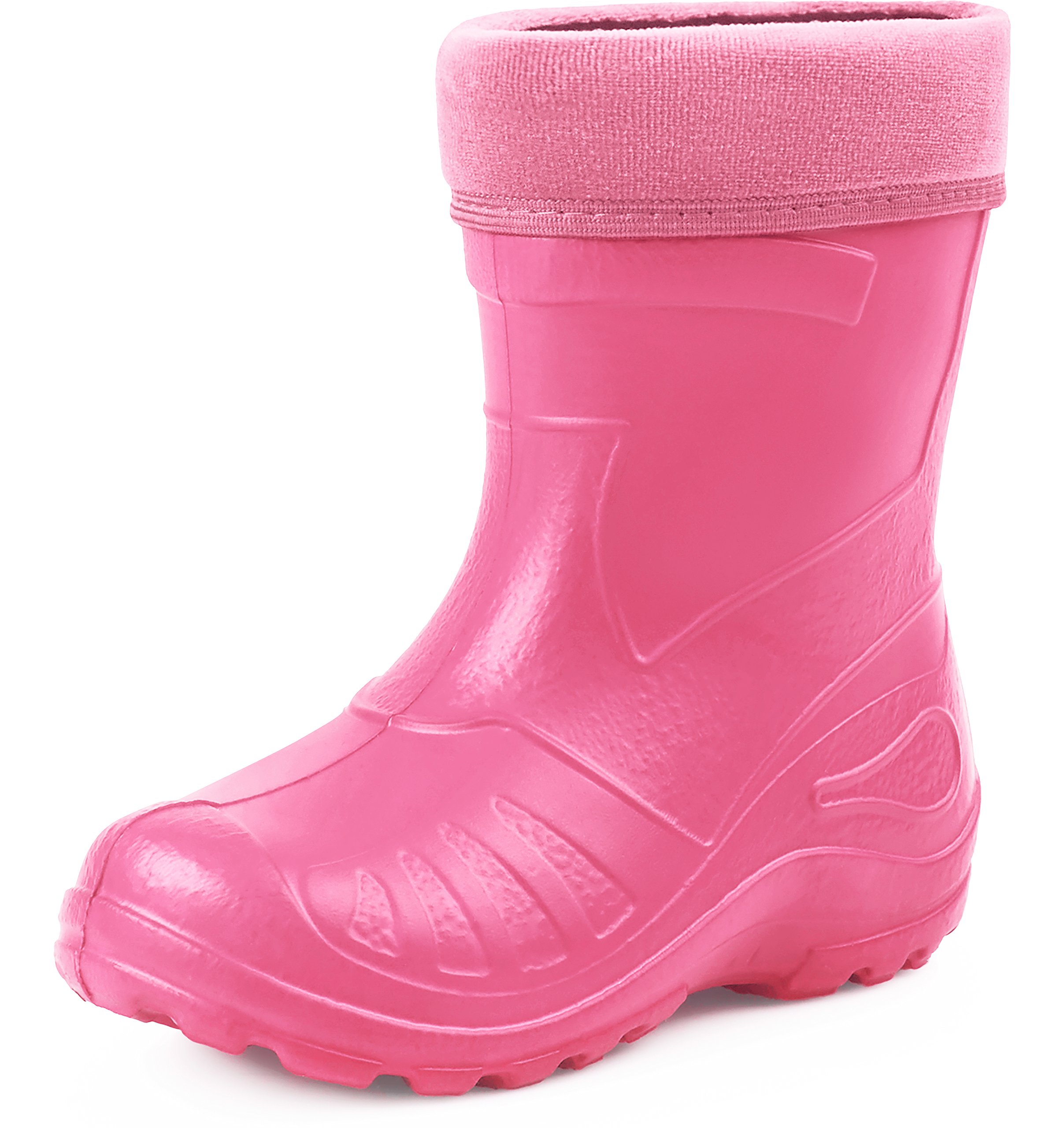 Ladeheid Gummistiefel Kinder federleichte und wasserdichte Eva Thermo Regenstiefel Gummistiefel gefüttert KL050