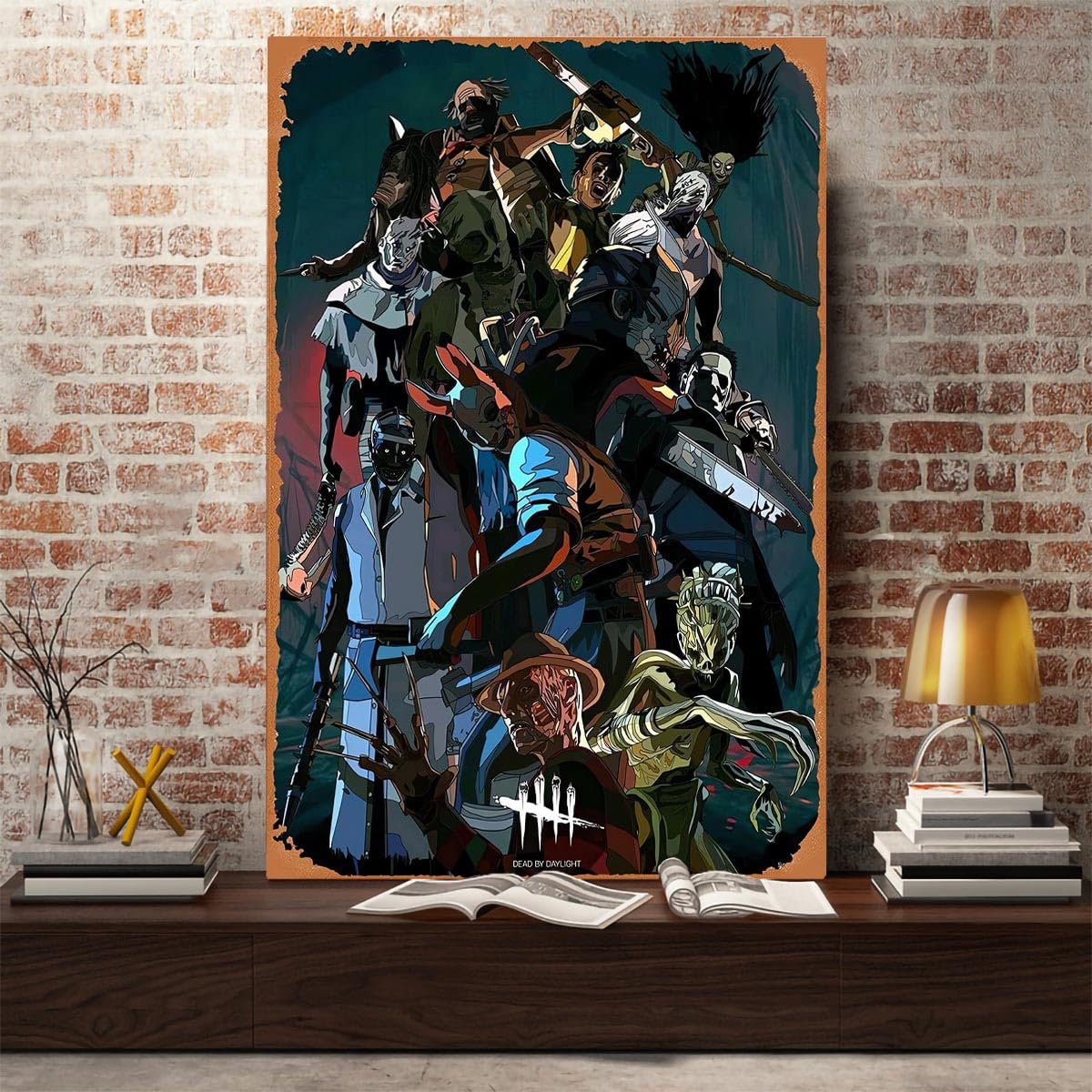 DEAD BY DAYLIGHT レアサイン入りポスター Amazon.com: Eunoiax Dead by Daylight Poster Canvas Wall Art
