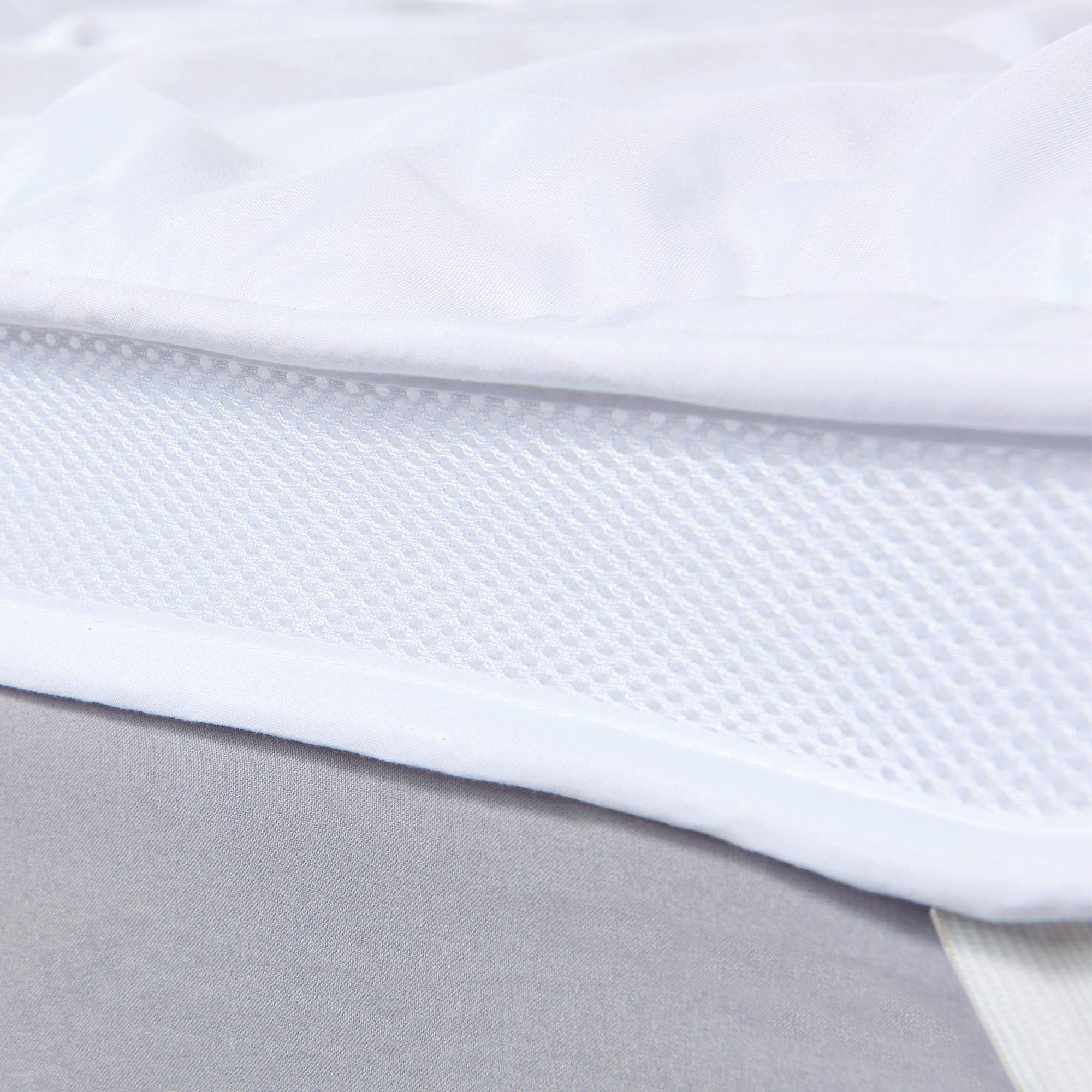 aqua-textil Ambiente Unterbett 140 x 200 cm weiß Mikrofaser Matratzenauflage Hohlfaser Füllung Auflage Matratzenschoner