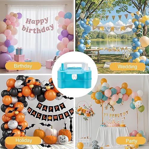 Miniatura 7 de Electric Balloon Pump, Designed with Balloon Knotter, Automatic Balloon Blower Pump Electric Balloon Inflator for Party Balloons, Wedding, Birthday