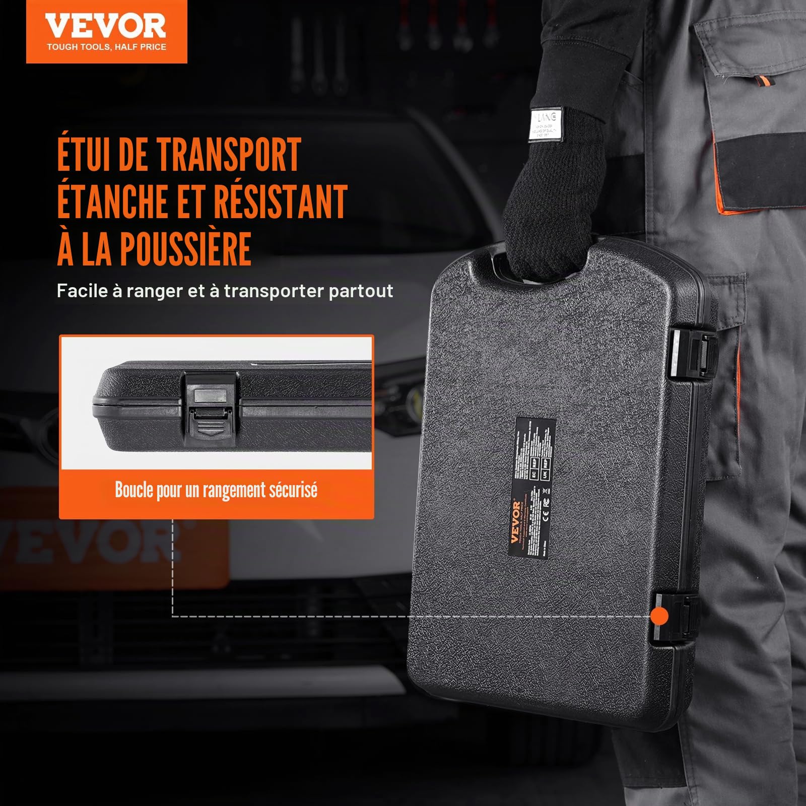 VEVOR HAVC Balance de réfrigérant 100 kg avec télécommande filaire, balance numérique de haute précision de 5 g avec étui et batterie sèche