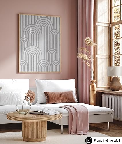 Miniatura 6 de Monem Art - Póster de líneas suaves, impresión de arco abstracto, arte de textura, arte abstracto, arte moderno de mediados de siglo, arte estético,