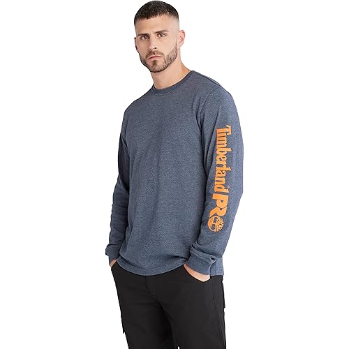Timberland PRO mens Core Logo Long-sleeve Tshirt