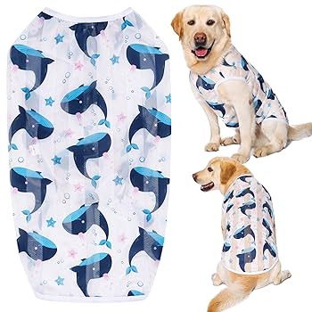 Amazon | KUVEELA PET 犬服 大型犬 中型犬 クールベスト Tシャツ