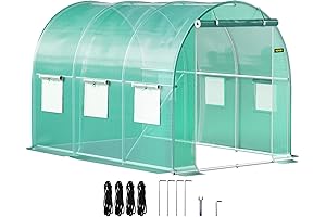 VEVOR Walk-in Invernadero para Plantas con Puerta con Cremallera y Ventanas Enrollables