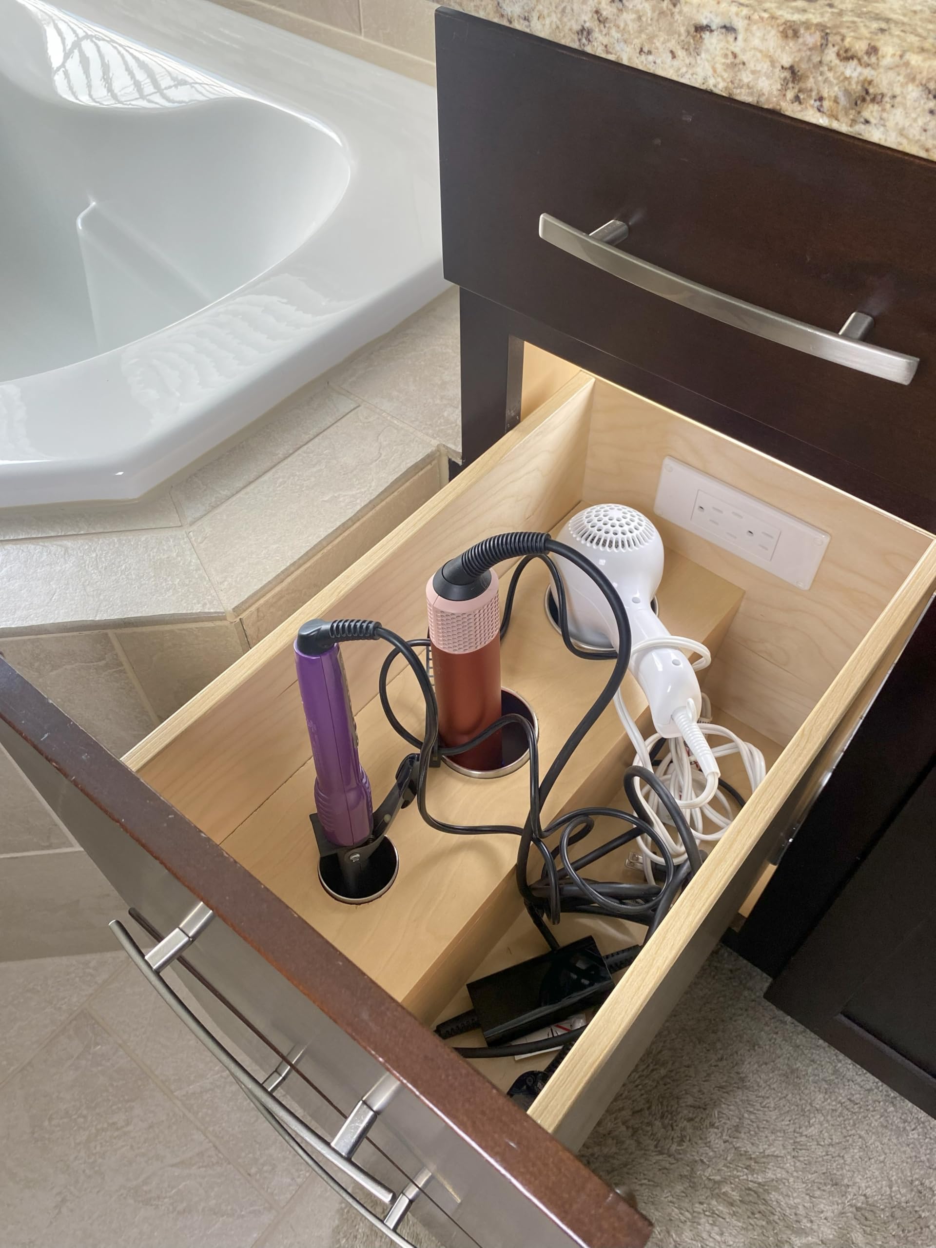 Compact in-Drawer Outlet Docking Station — Amazon image 5