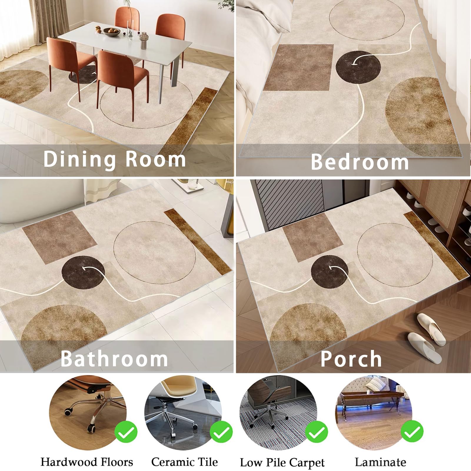 Tappeto per Sedia Gaming 110 x 170 cm Office Tappeto Salvapavimento Protezione Parquet e Pavimenti Duri Tappetino per Sedia da Ufficio Tappetino Protettivo Resistente per Pavimenti Duri