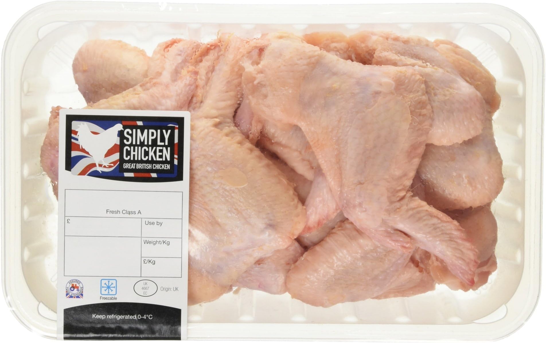 Simply Chicken British Chicken Wings, 1.1Kg