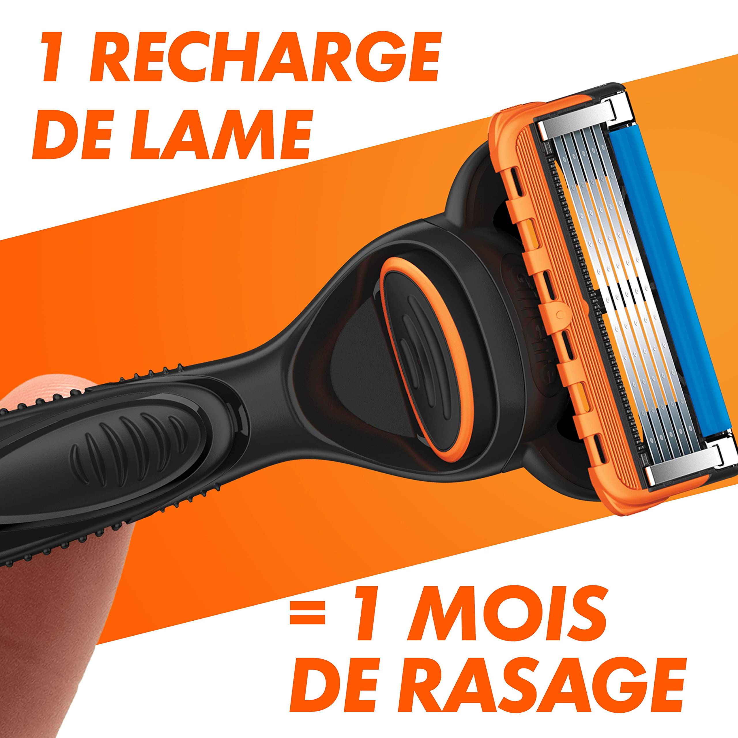 Gillette Fusion5 Power Recharges De Lames De Rasoir Pour Homme, 6 Recharges De Lames