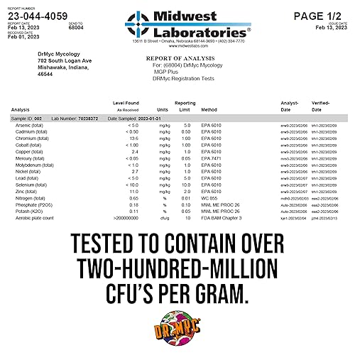 Miniatura 5 de DRMyc. com - MGP Plus - Promotor de crecimiento para sustratos de hongos. MGP aumenta la velocidad de colonización, rendimientos, tamaño de fruta y