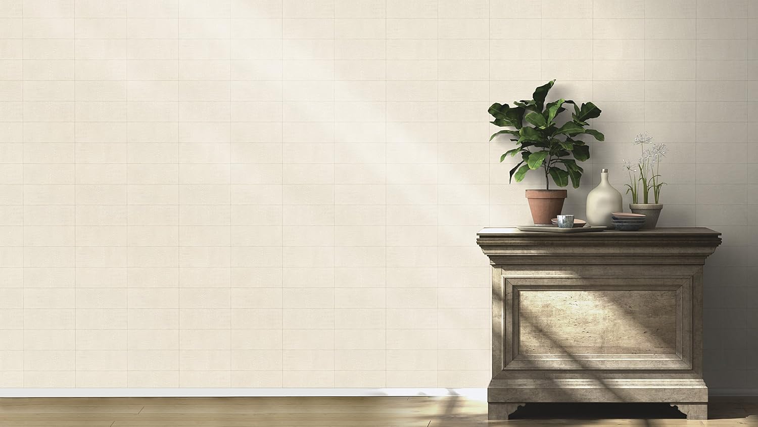 Rasch paperhangings 576153 Non-Woven Wallpaper Collection Cosmopolitan, Beige