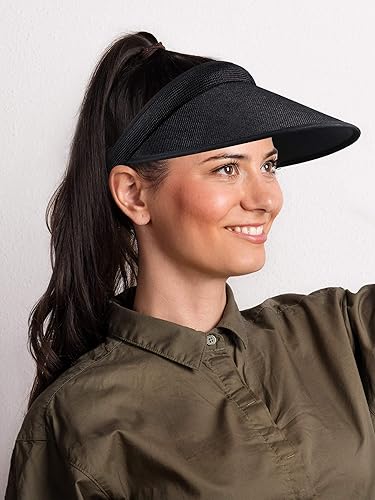 Miniatura 2 de Syhood 3 sombreros con visera para el sol, sombrero de golf para mujer, de ala ancha y ajustable, con clip, para playa, con ala grande