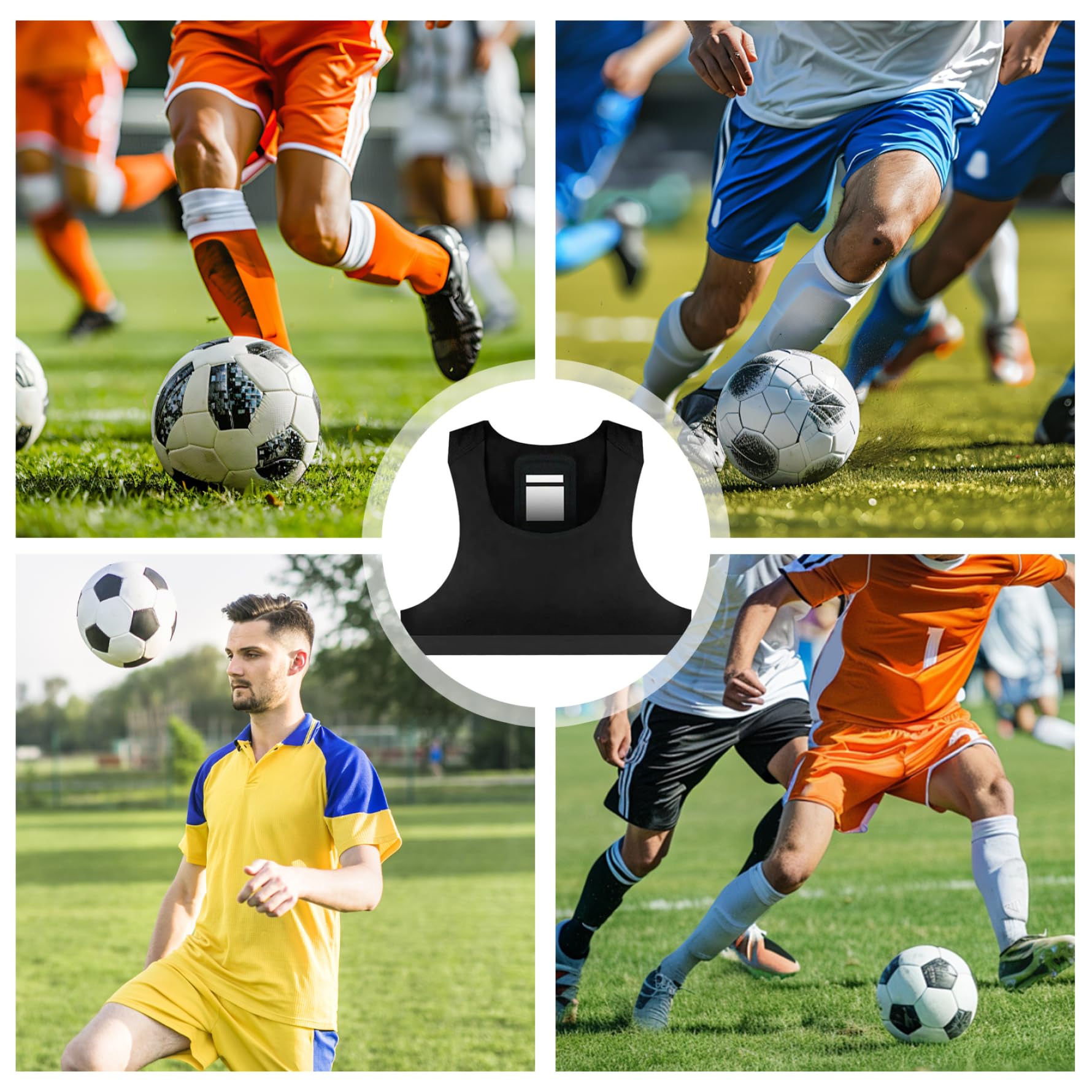 Soccer Training Equipment, Spandex Soccer Training Trackers Vest with GPS, Breathable Flexible Fit Soccer Trackers for Men Women Football Size S Soccer Trackers Soccer Training Soccer Equipment Socce : Sports &