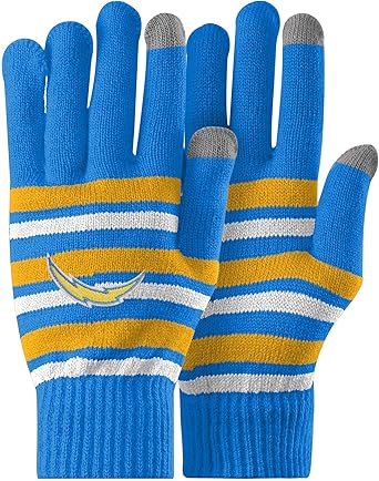 FOCO NFL unisex-adult Nfl Team Logo Stretch Gloves