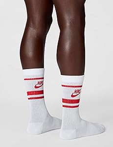 Nike Unisex Adult Sportswear Dri-FIT Everyday Essential Crew Socks (3 Pairs)