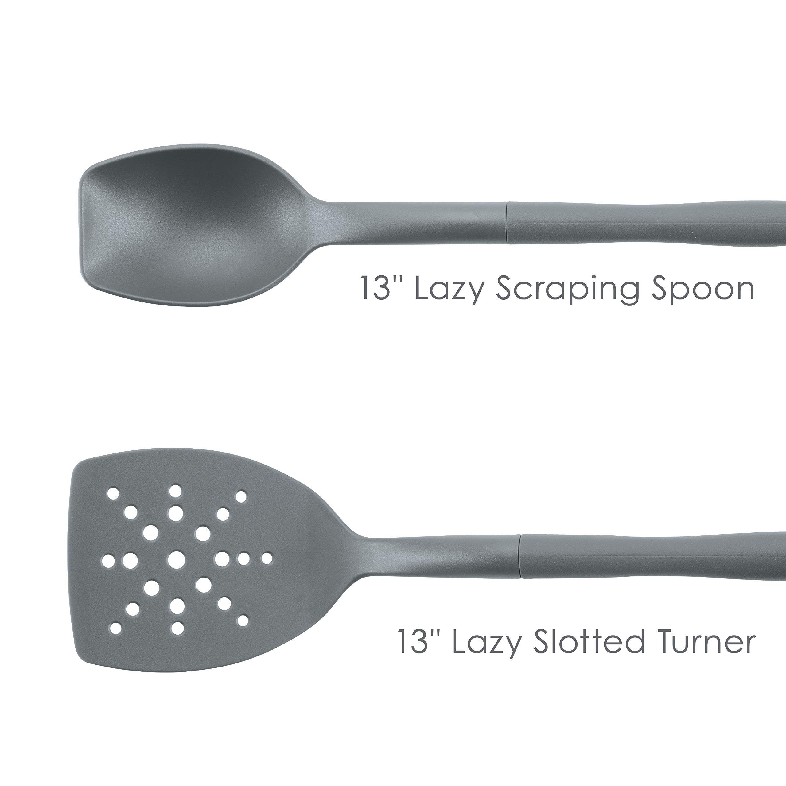Rachael Ray Pfannenwender aus Nylon mit Schlitzen 2 Piece grau