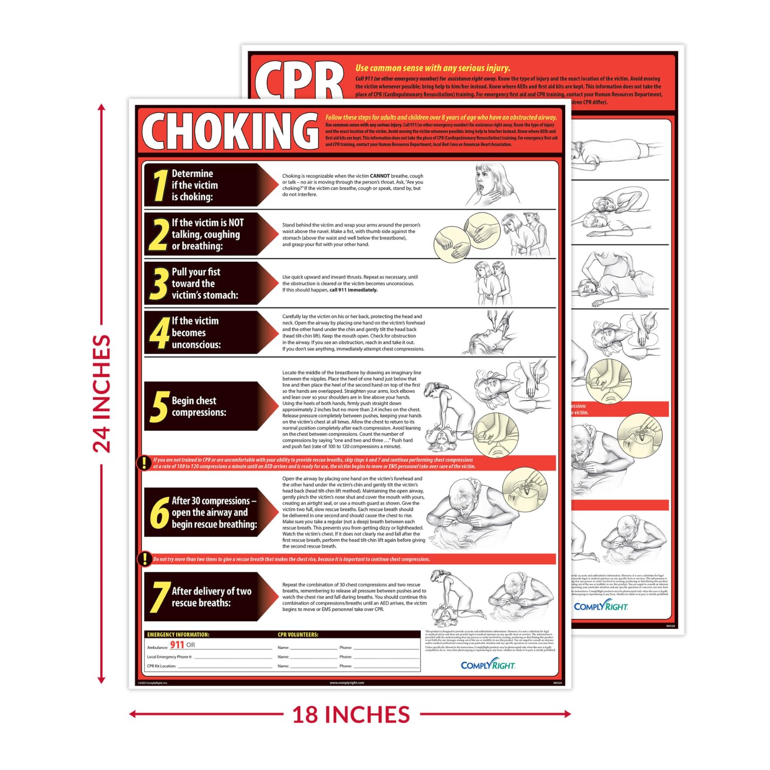 Amazon.com : ComplyRight CPR & Choking Poster Bundle – 18” x 24” – OSHA Safety : Office Products amazon-com-complyright-cpr-choking-poster-bundle-18-x-24-osha-safety-office-products