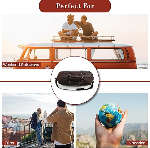 Miniatura 9 de Style N Craft Overnight, Contemporary Weekend Travel Leather Duffle Bag