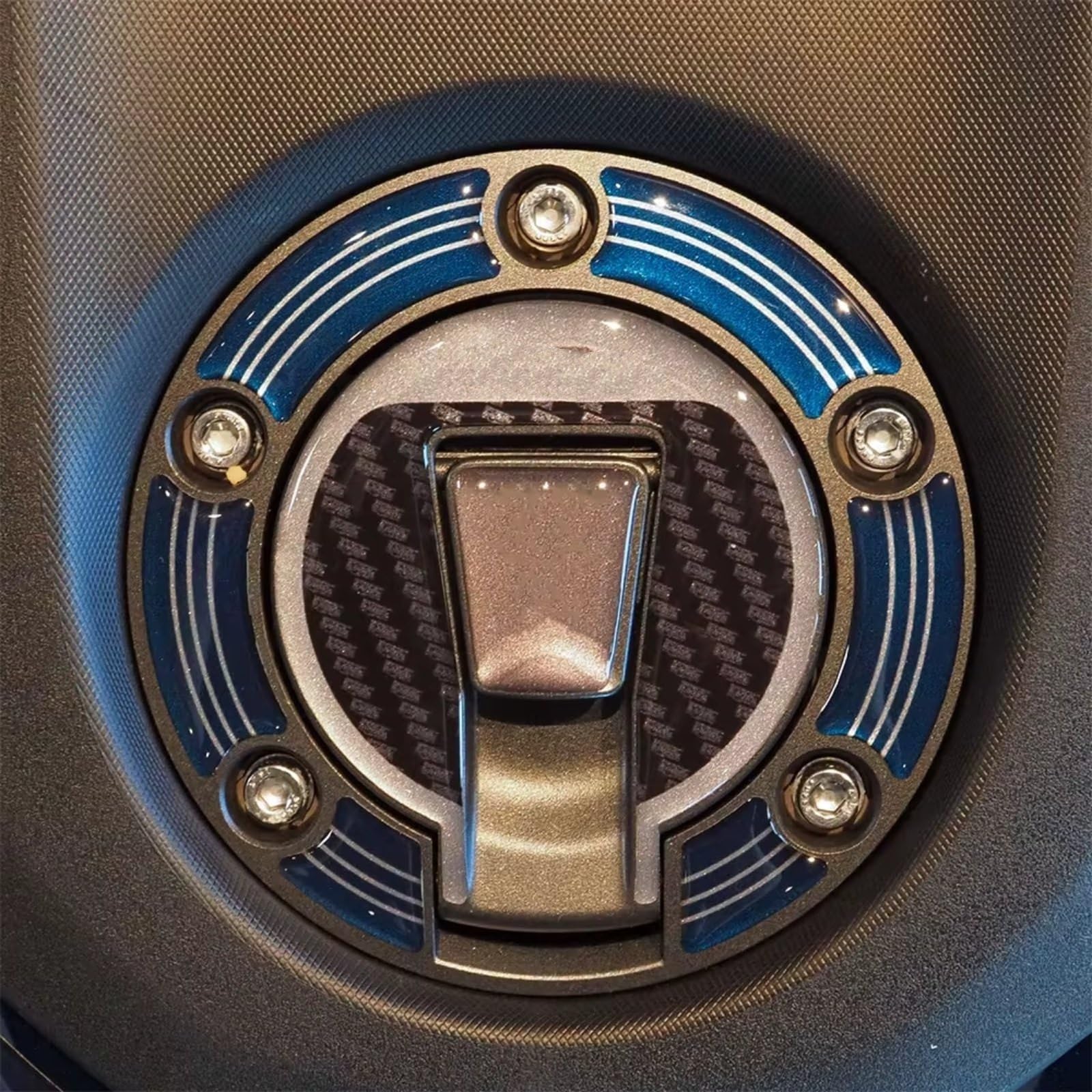 Compatibile Con Yamaha Per Tracer Per 9 Per GT Per Y-AMT 2025 Carbon Look 3D Gel Moto Gas Rilievo Carro Armato Protezione Adesivo Impermeabile Antiscivolo Serbatoio(G)