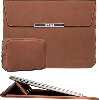 TOWOOZ MacBook Air M2 Sleeve Waterproof Thin Laptop Sleeve Case Compatible with 2022 M2 Chip MacBook Air 13.6 Inch A2681 / MacBook Air 13-13.6 Inch/MacBook Pro 13-14 Inch, with Accessory Pouch