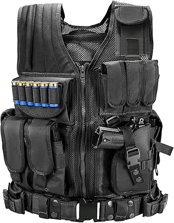 Marmot Tactical Mesh Vest with Detachable Belt & Holster for Pistol