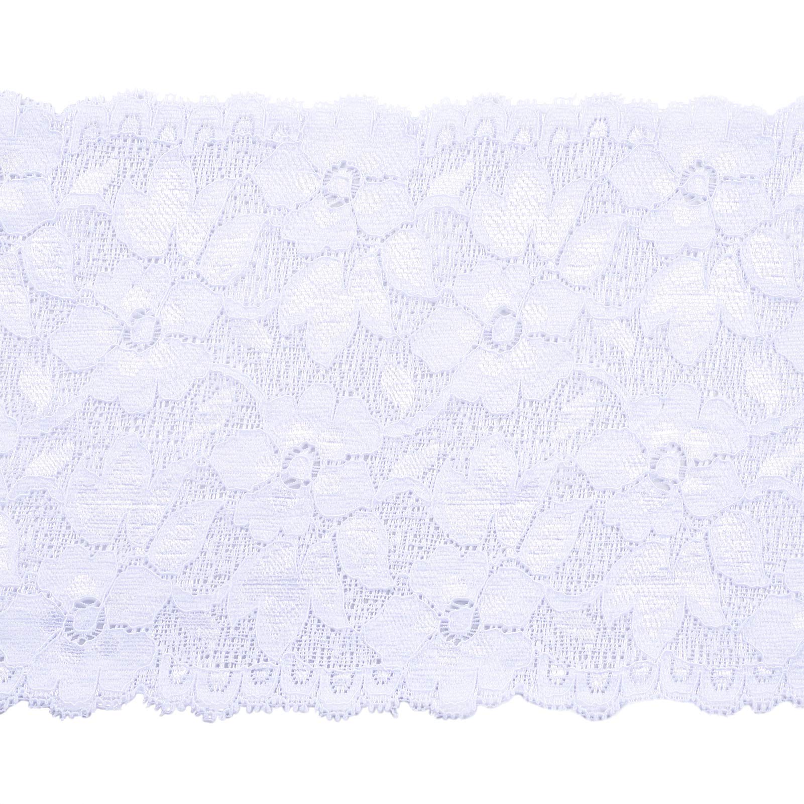 Nastro Di Pizzo Elastico Verde Menta - 10 Yard X 7,3 Pollici, Per Abbigliamento Fai Da Te - Foto 3