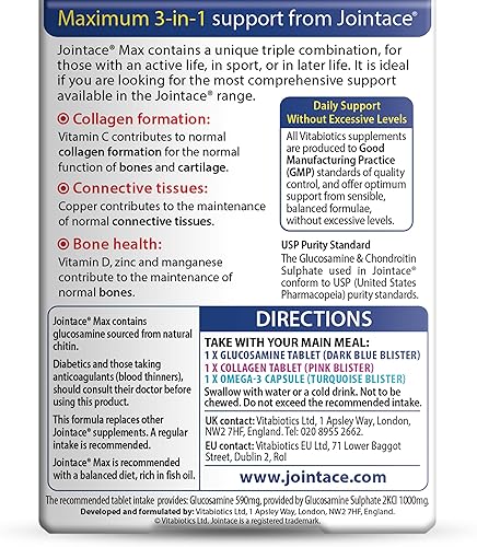 Miniatura 4 de Vitabiotics Jointace Max Tabletas - 84 Tabletas