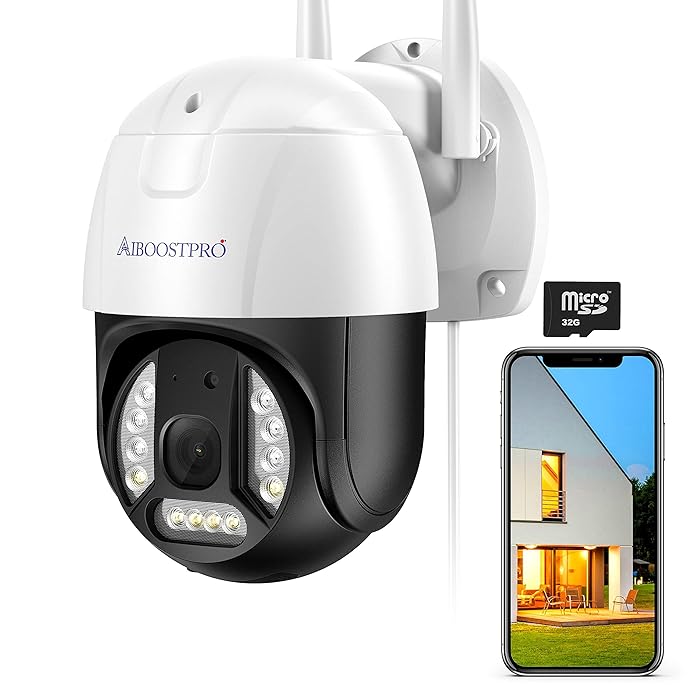 Buy Security Cameras Wireless Outdoor, 3MP HD PanTilt 360° View