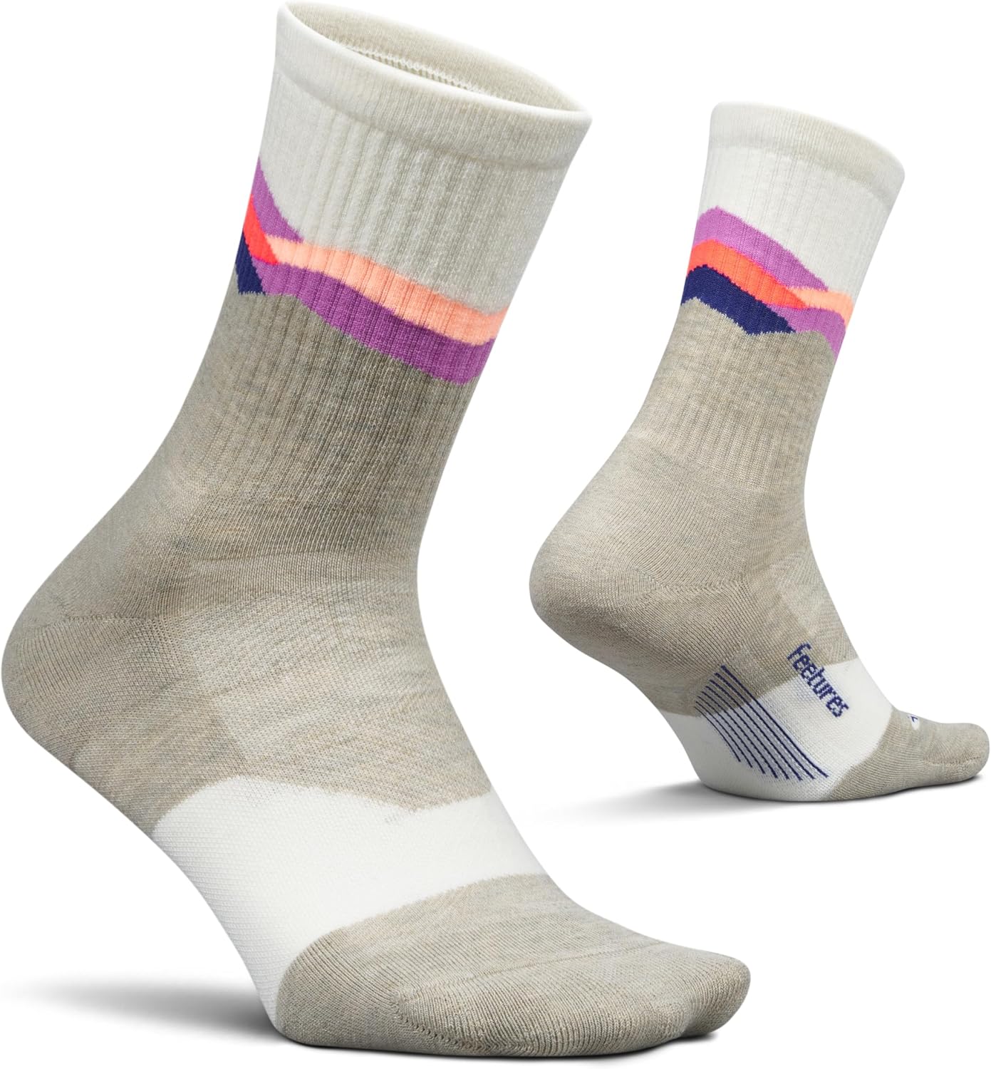 Max Cushion Mini Crew Hiking Socks for Men & Women by Feetures Max Cushion Mini Crew Hiking Socks for Men & Women by Feetures