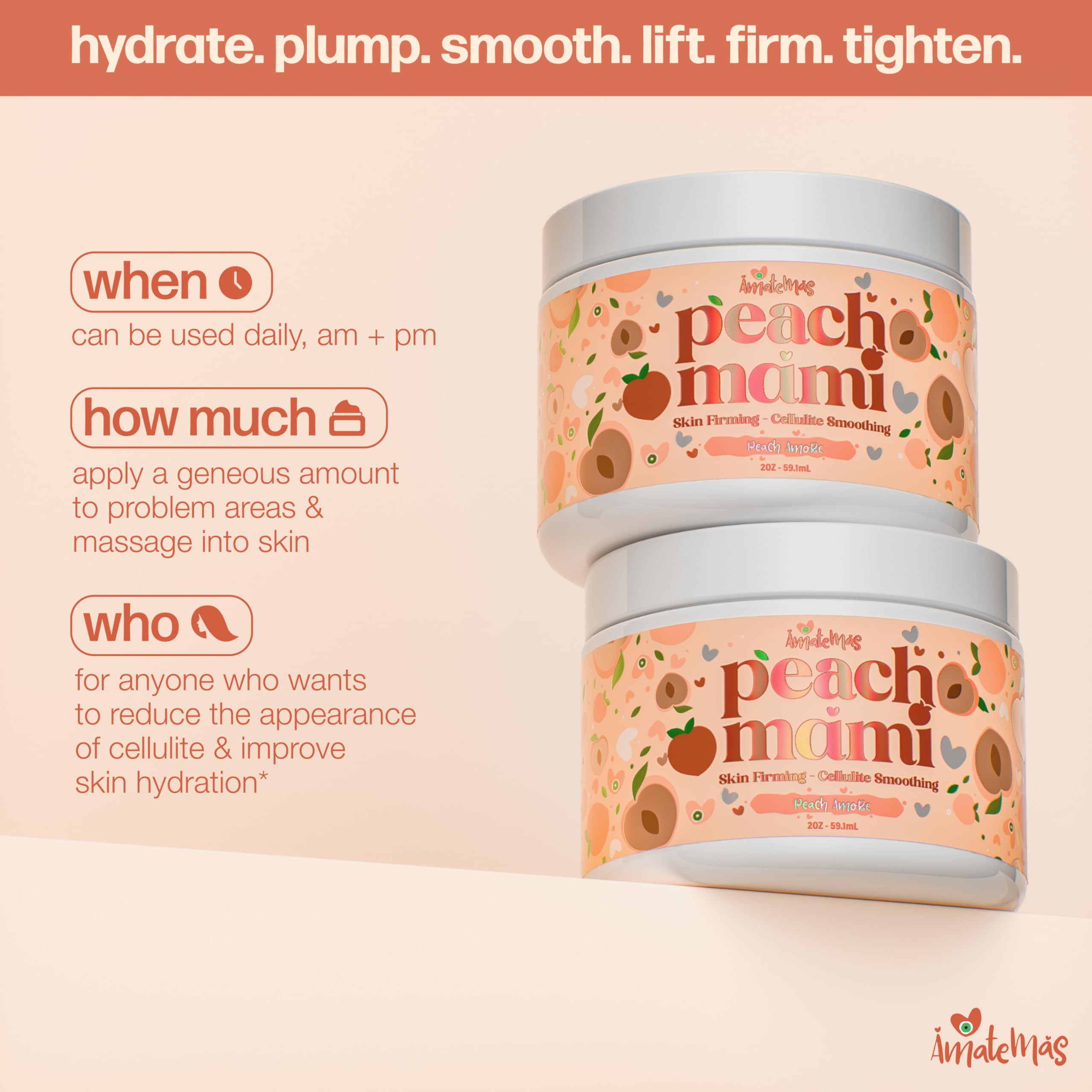 Amazon.com : Amatemas Peach Mami Firming Body Cream - Hydrating
