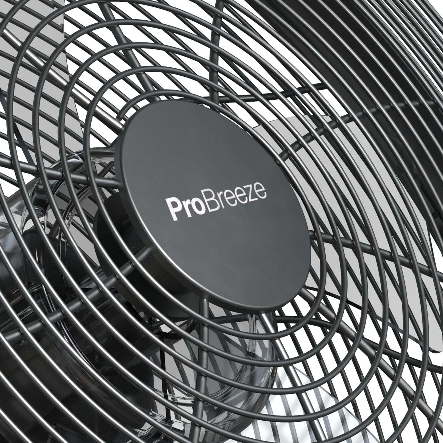 Pro Breeze Ventilatore da Pavimento Ricaricabile 30cm- Durata batteria 4,5-24 ore, Testata regolabile, Porta USB per dispositivi di ricarica, Ventilatore silenzioso leggero e portatile
