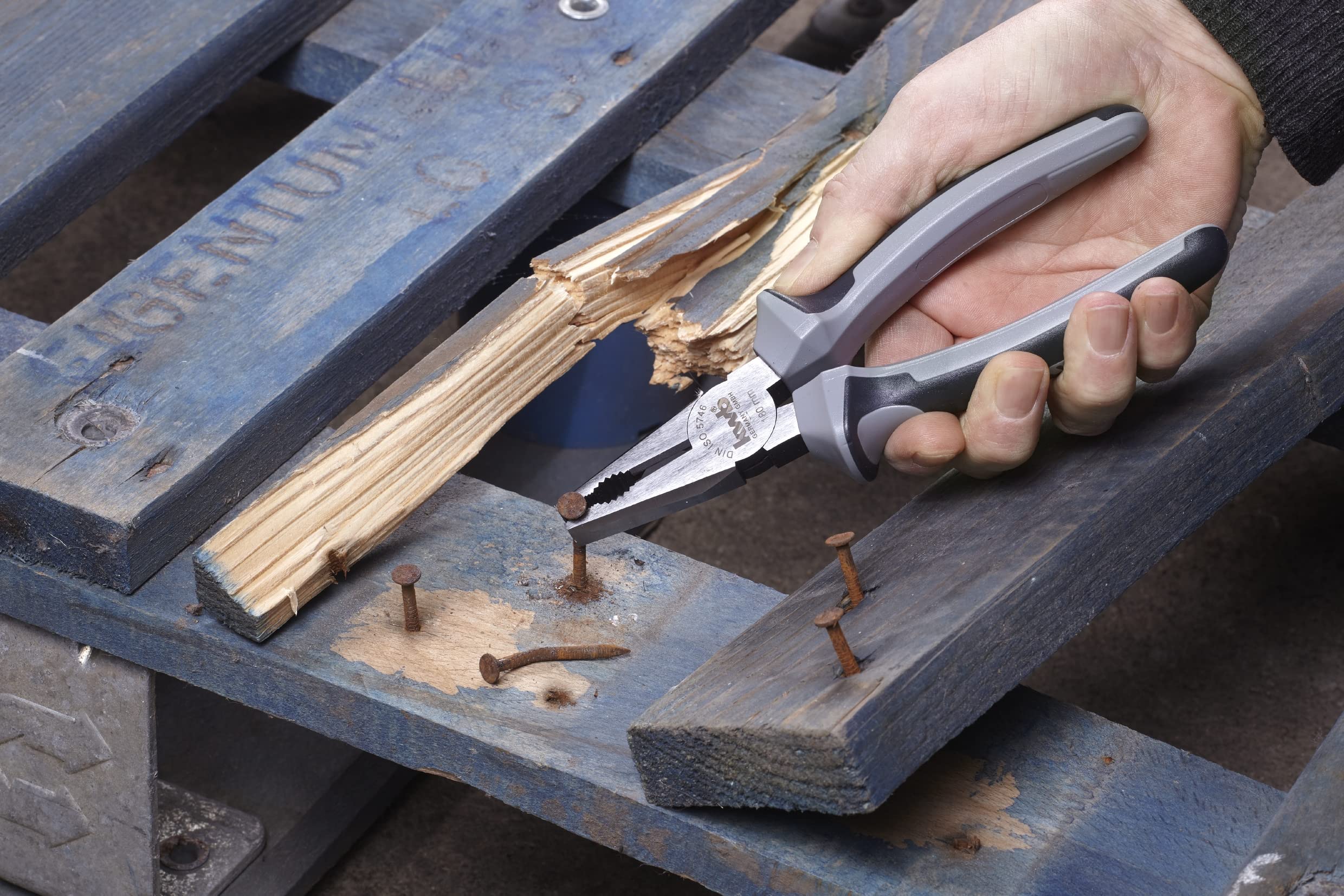 Brosse Metallique KWB PINCE COMBINÉE 180 MM SELON DIN ISO 5746, APPLICATIONS MULTIPLES, TRANCHANTS TREMPÉS, ACIER Pinces Plates