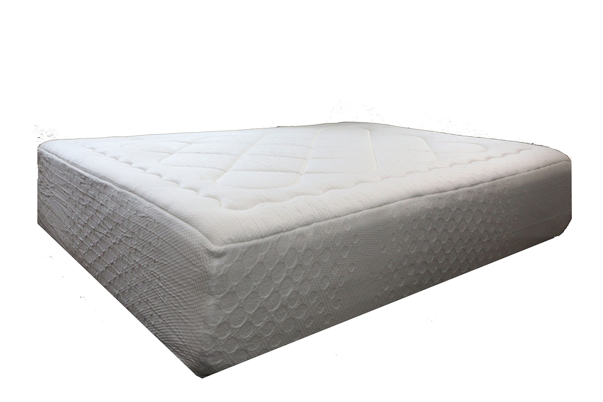 LIFE Home Oliver Smith Feather Sleep 14 inch Green Tea Gel Memory Foam Pocket Spring Mattress - With Quilted Memory Topper - Plush - Green Foam Certified - Full