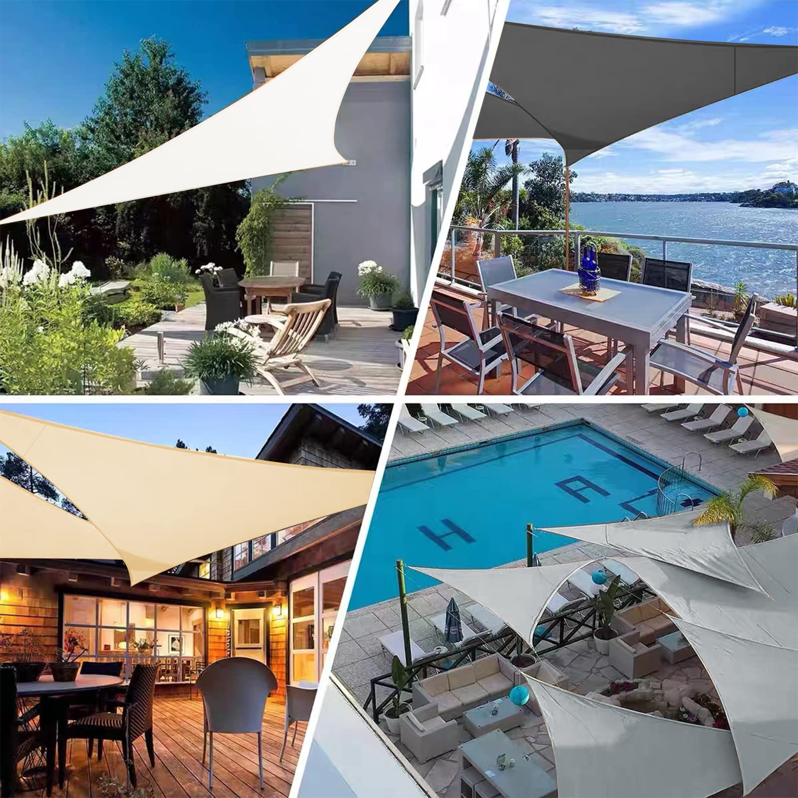 Tenda Da Sole Rettangolare 4x5m LOVE STORY - Impermeabile E Anti-UV Per Giardino, Terrazzo, Balcone - Foto 7