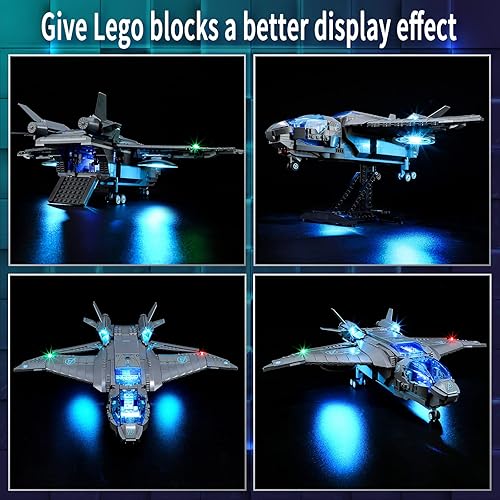 Vista 29 de Vaodest Luz LED para Lego Marvel Nano Gauntlet 76223 Kit de construcción, diseño y configuración compatible con el modelo Lego 76223