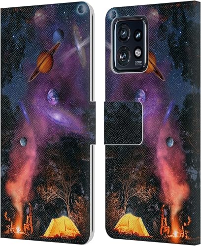 Miniatura 11 de Head Case Designs Officially Licensed Dave Loblaw Synthwave Street Sci-Fi and Surreal Leather Book Wallet Case Cover Compatible with Motorola Moto