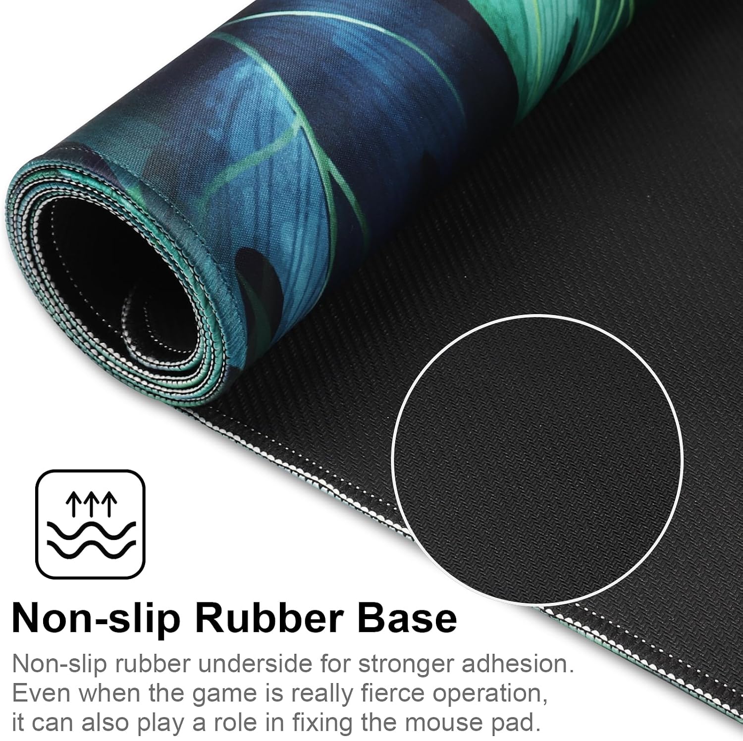 XXL Gaming Mouse Pad 35.4x15.7 Professional Large Mouse Pad & Computer Game Mouse Mat-90x40 Greenleaf - 3