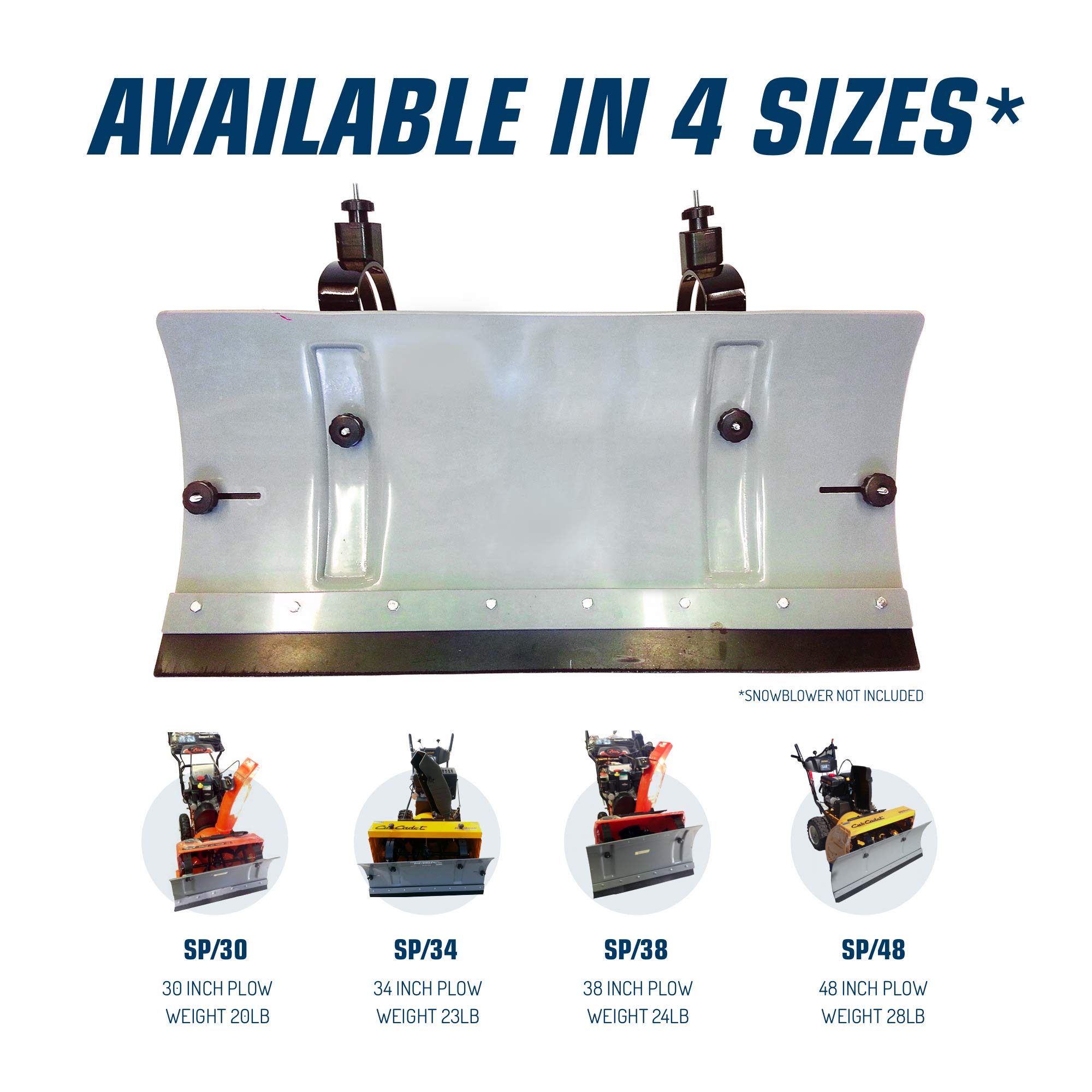 Slush Plow Blade Attachments, Slush and Snow Blower Plow, Slush and Snow Plow Pushers in 30 inches (30)