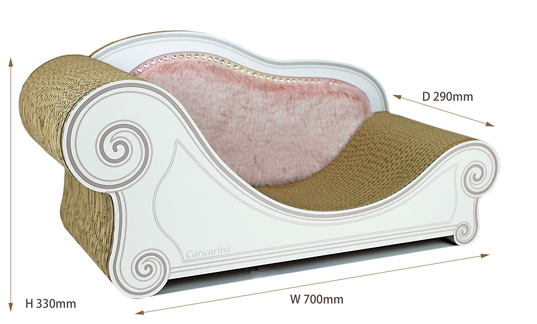 Amazon | カリカリーナ 爪とぎ ルーチェ ペールピンク グラングラン