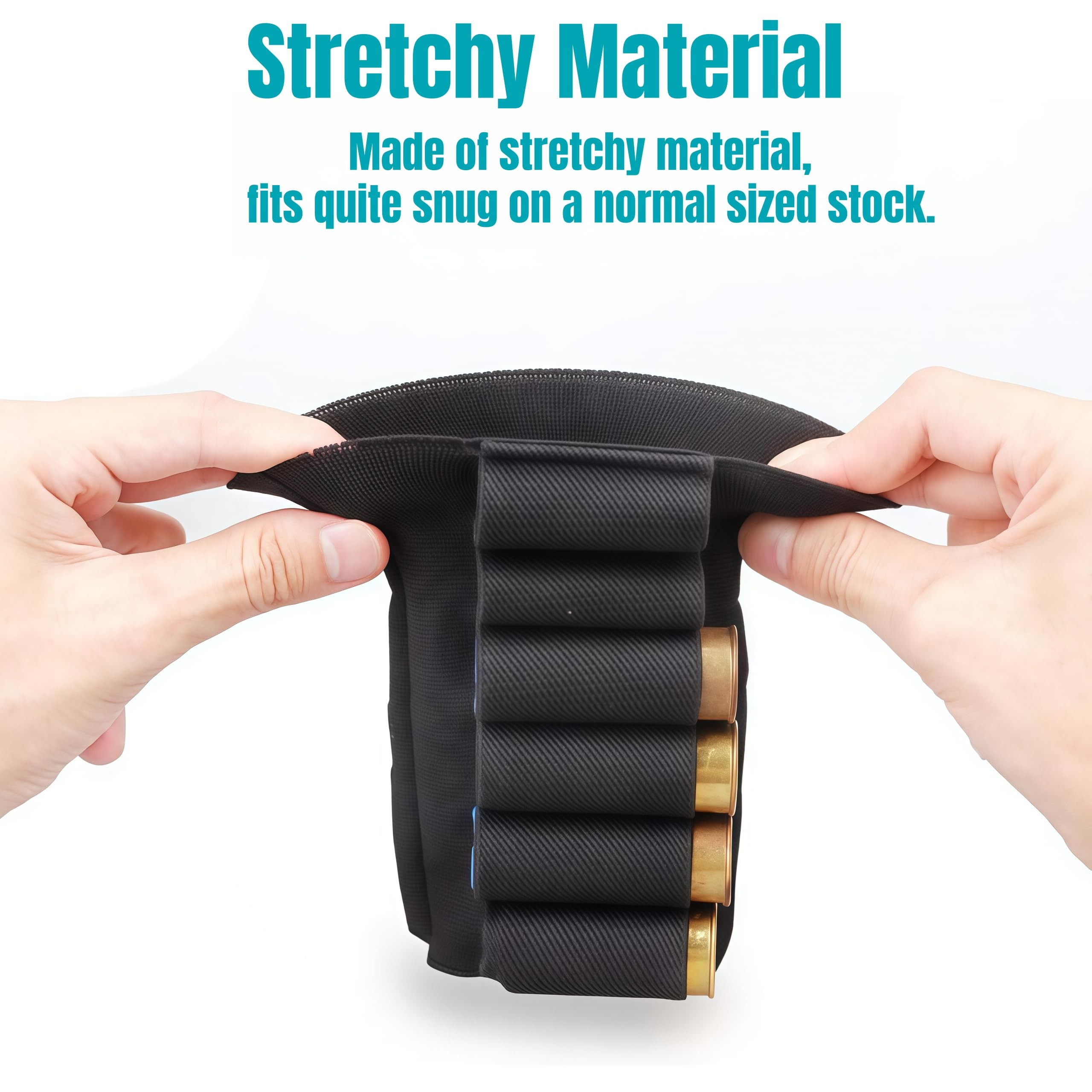 Buttstock da caccia Nero 12 calibro Caccia tattica Buttstock Fucile a cartuccia Cartuccia Shell Porta softair Fucili Buttstocks