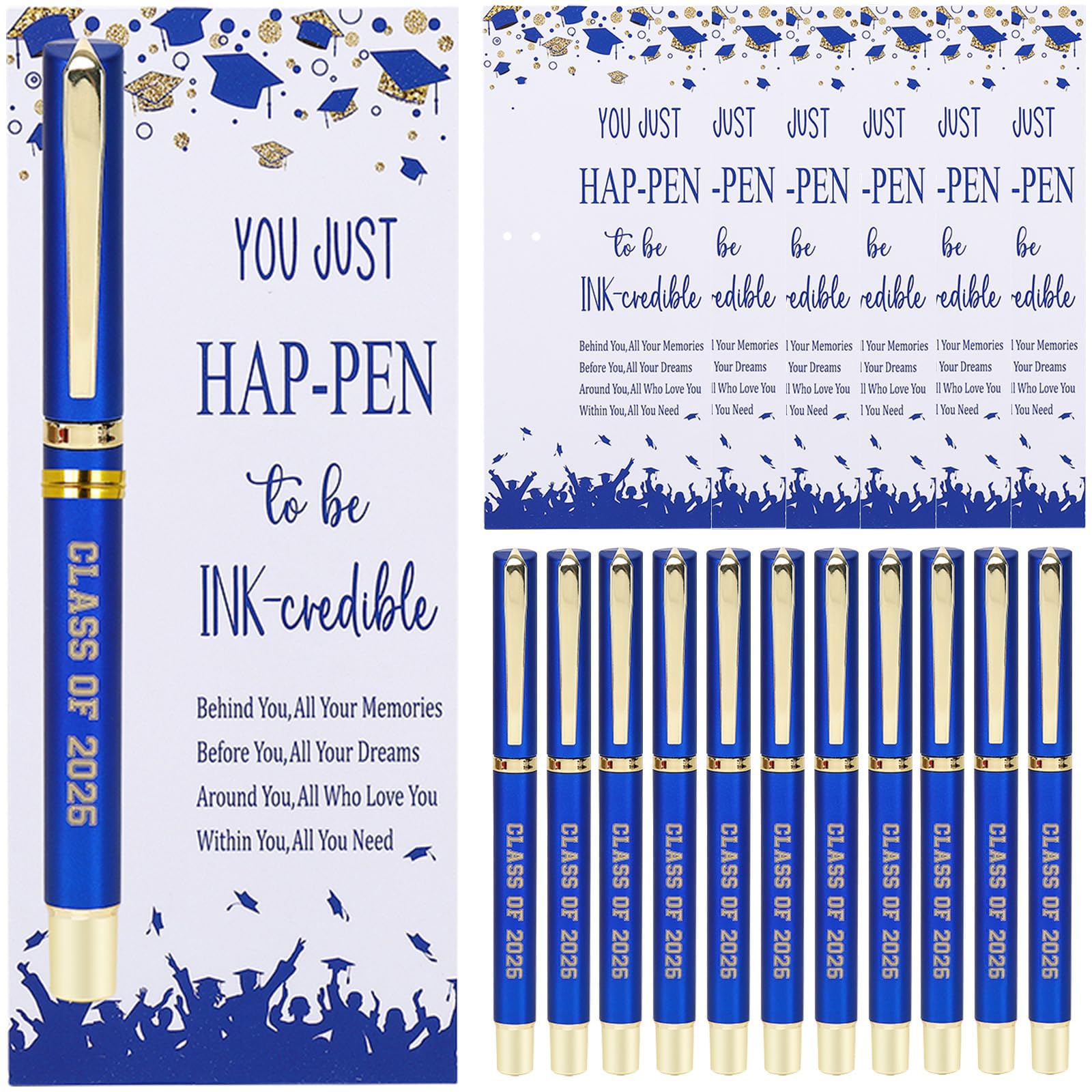 AIOMOB 24 Set Class of 2026 Graduation Gift Pens Bulk