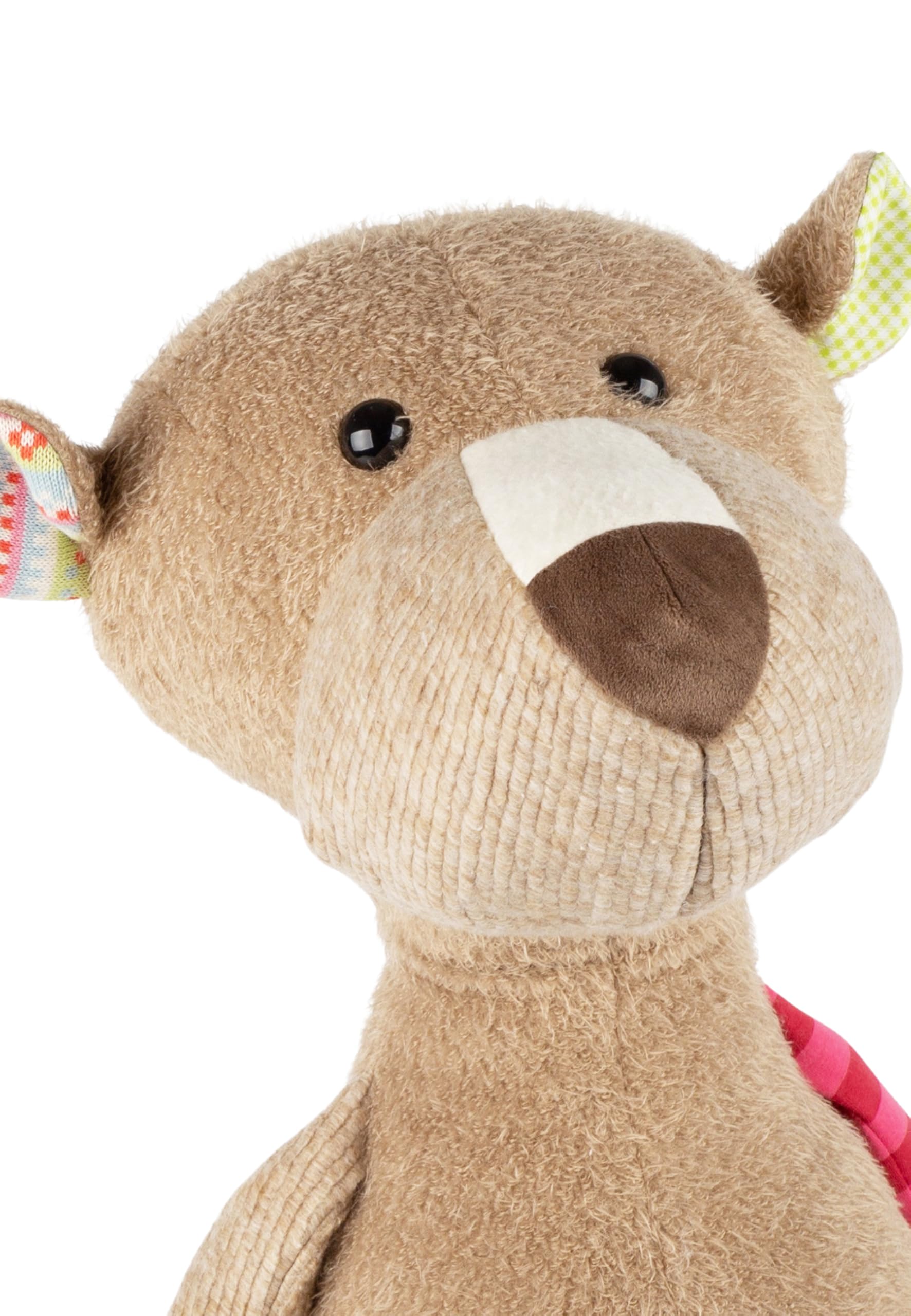 Peluche Sigikid 38873 Orso Patchwork Sweety - 80 Cm, Morbido, Made In Germany