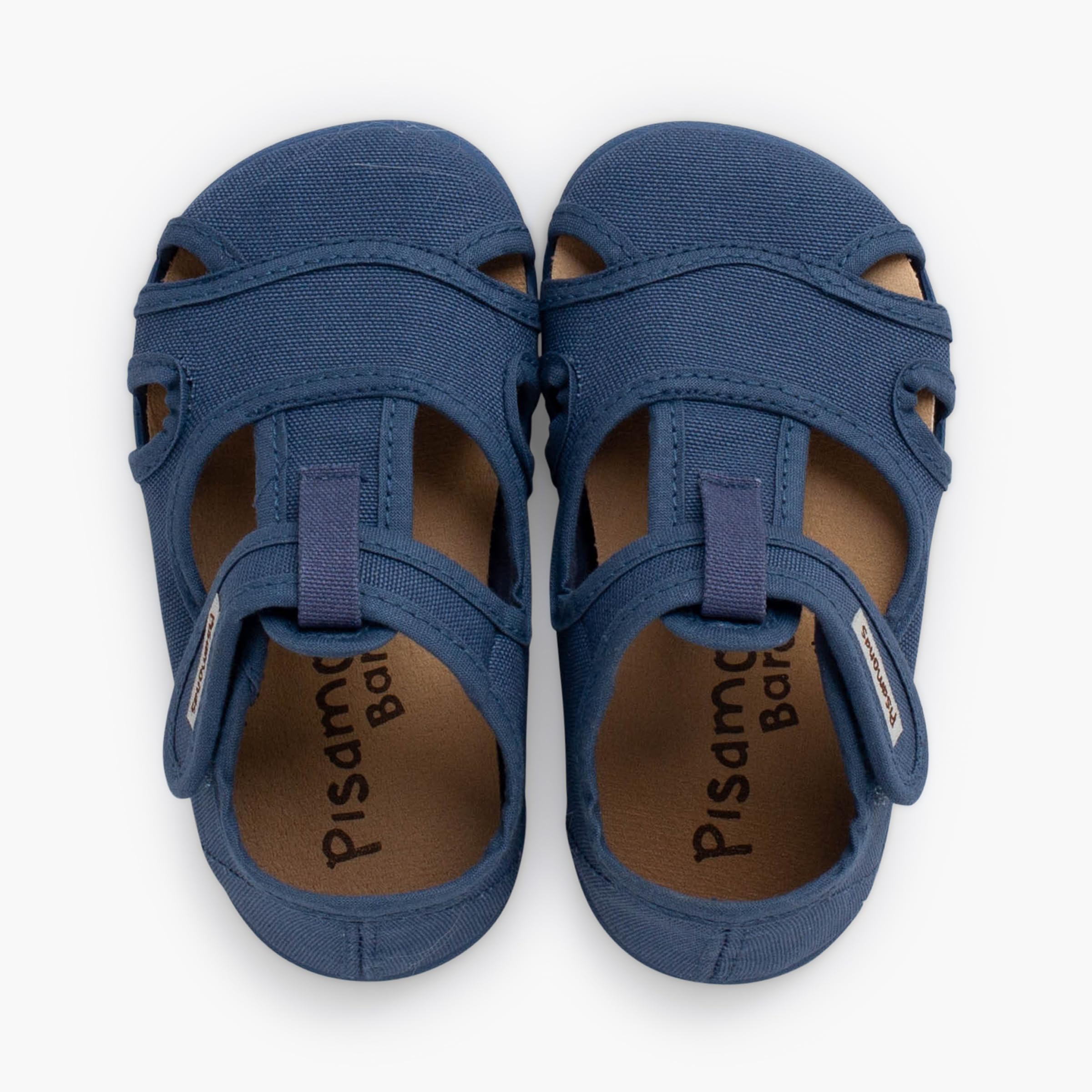 Pisamonas Sandalias Barefoot Niños Lona Cierre Ancho