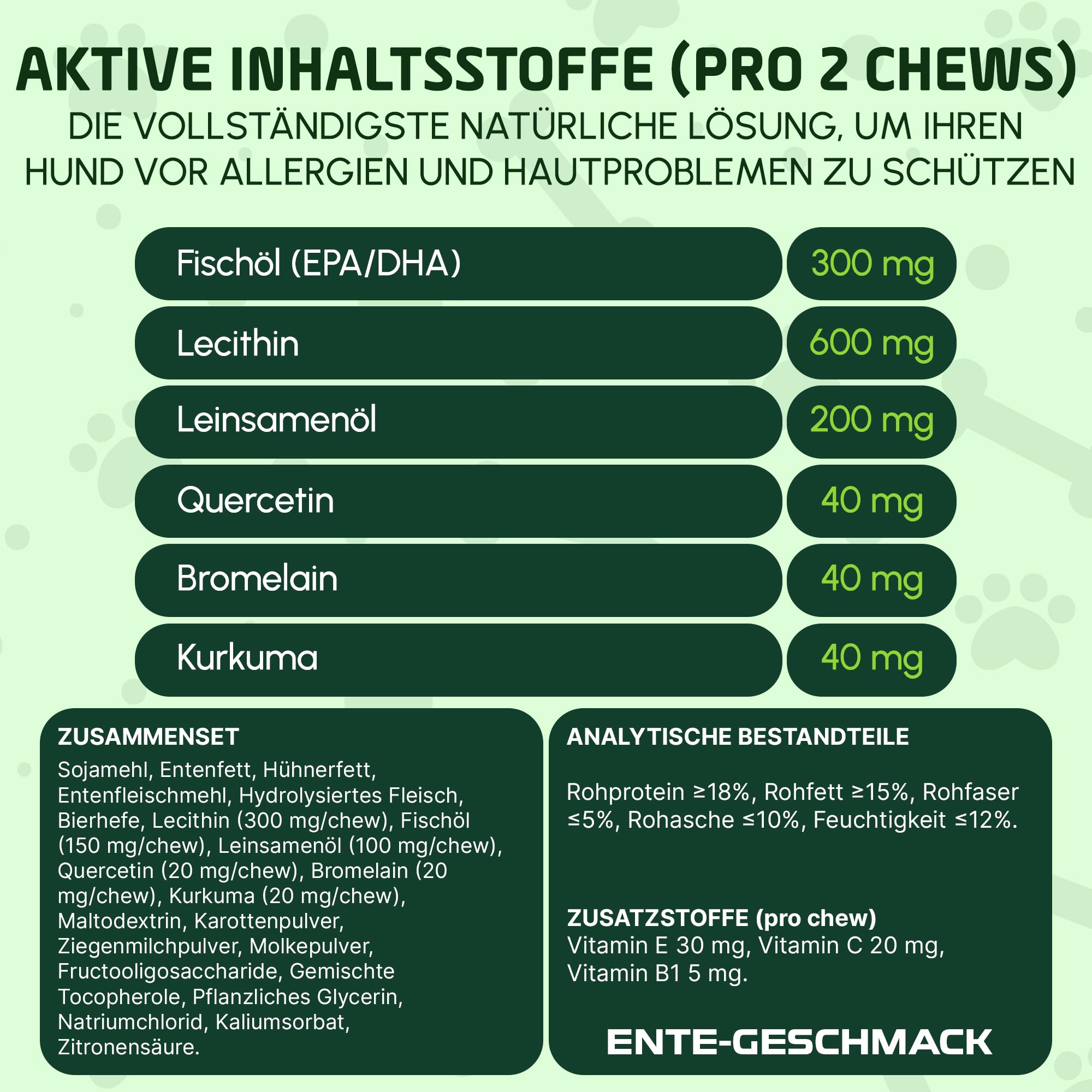 Anti Allergie Hund, 150 Leckere Snacks 100% Natürlich – Unterstützt Immunsystem & Haut – Hilft bei Juckreiz, Hautreizungen & allergiebedingtem Kratzen – Mit Quercetin & Omega 3 | Acevit Nutrition