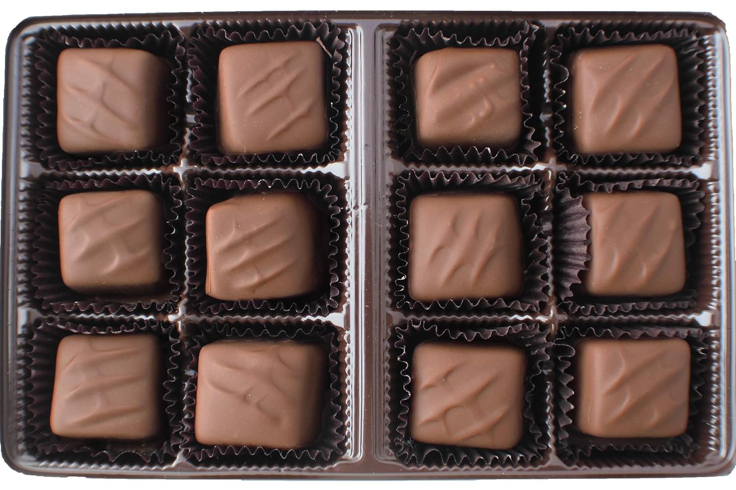 Vermont Nut Free Chocolates Boxed Chocolate Caramels (Milk Chocolate) 12-Piece, Nut-Free, Egg-Free, Kosher