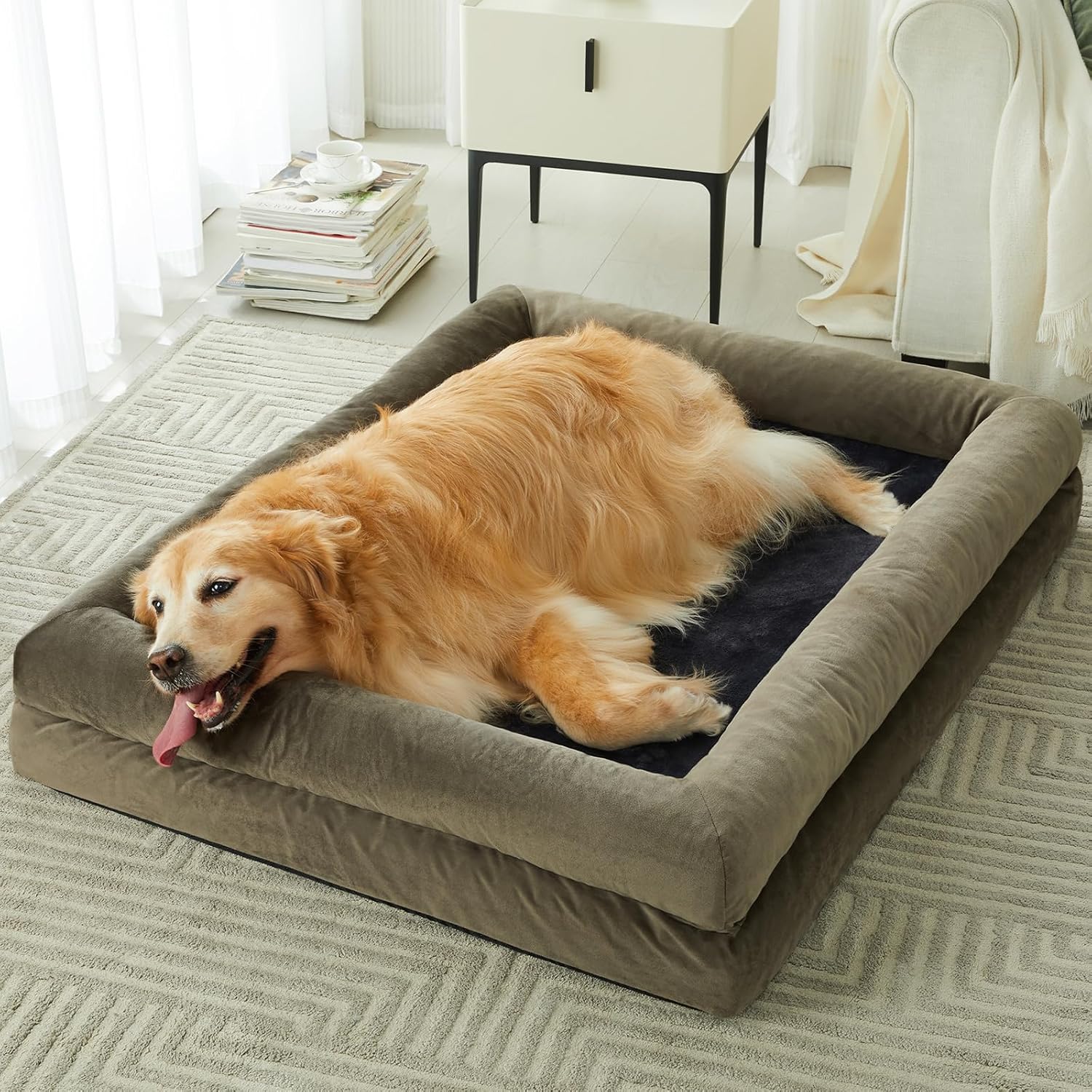 BFPETHOME Sofa Dog Beds for Large Dogs, Washable Large Dog