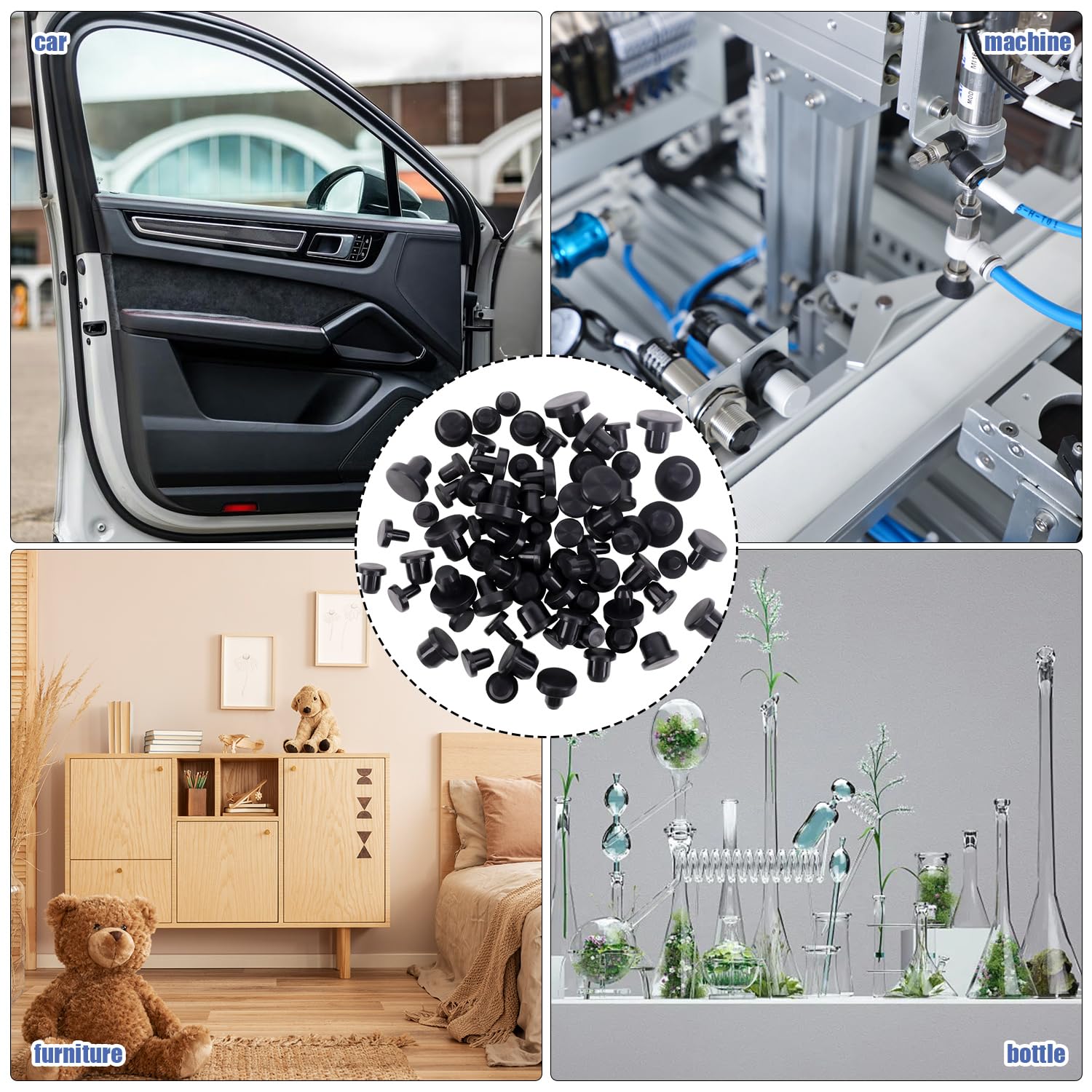 Lot De 80 Bouchons Caulk Saving Cap, Tube Ouvert Pour Sceller Et Conserver - Bricolage