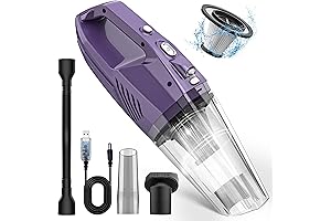 Bossdan Handheld Vacuum Cordless, Lightweight Wireless Low-Noise Hand Vacuum Cleaner with LED...